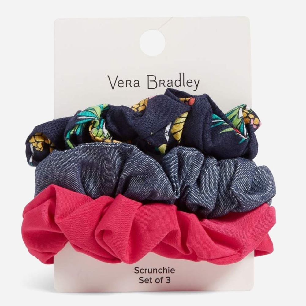 Vera Bradley Scrunchie Set Toucan Party NWT